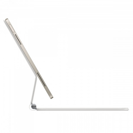 Чехол-клавиатура Apple Magic Keyboard Touchpad (MDFV4) совместимая с iPad Air 11" (2024-2025) (русская гравировка) White (белая) - фото 2