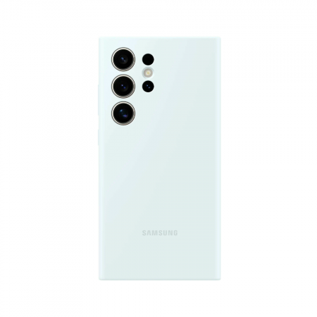 Пластиковая накладка Silicone Case для Samsung Galaxy S24 Ultra белый SZ