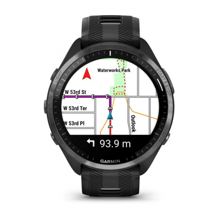 Умные часы Garmin Forerunner 965 AMOLED Black Carbon Gray DLC Titanium Bezel (Черныйчерный ремешок) (010-02809-A0) - фото 5