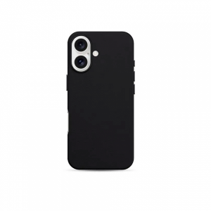 Накладка из эко-кожи Kzdoo Mag Noble Collection совместимая с iPhone 16 Plus черная