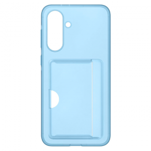 Накладка c картхолдером из прочного силикона совместимая с Samsung Galaxy A 36/А37А56 5G голубая (оригинал)
