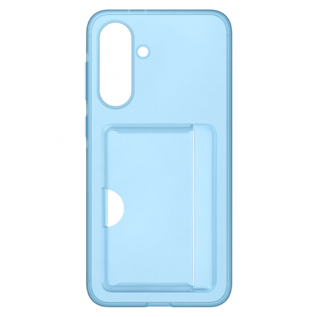 Накладка c картхолдером из прочного силикона совместимая с Samsung Galaxy A 36/А37А56 5G голубая (оригинал) - фото 3