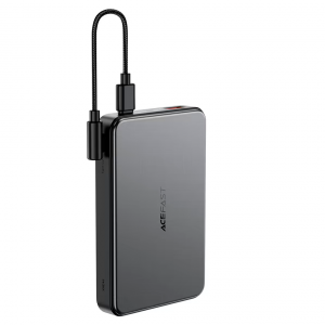 Внешний аккумулятор AceFast М31 MagSafe + кабель Type-C 10000 mAh 22,5W черный ССС