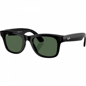 Ray Ban Meta Wayfarer (Gen2) RW4012 Shiny Black/Transitions Graphite Green (глянцевая чёрная рамка/серо-зеленый фотохром) М