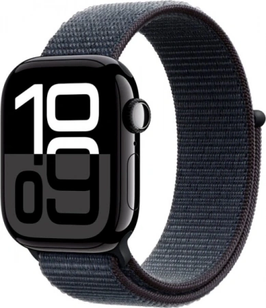 Apple Watch MWWR3 Series 10 46 мм Jet Black Alk ink (черный глянец)