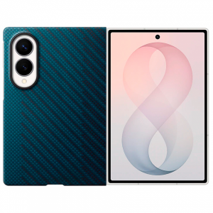 Чехол-накладка+пленка Samsung Carbon Magnet Case Galaxy Z Fold8 (EF-KF971) синий