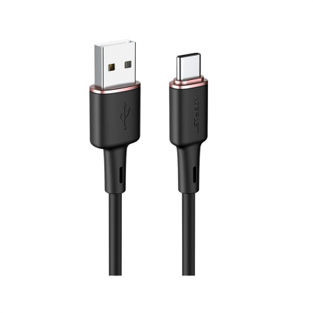 Кабель AceFast USB/Type-C (C2-04) 3A 1.2м черный