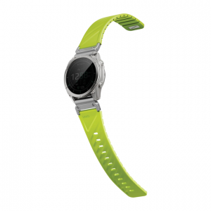 Силиконовый ремешок UNIQ Fluo для Garmin 26 mm (Dark-Lime) желто-зеленый