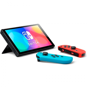 Игровая приставка Nintendo Switch - OLED  неоновая синяя/неоновая красная (Китай)