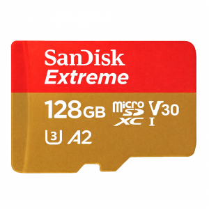 Карта памяти SanDisk Extreme Micro SD 128GB U3 A2 V30 190/90MB/S 4K 