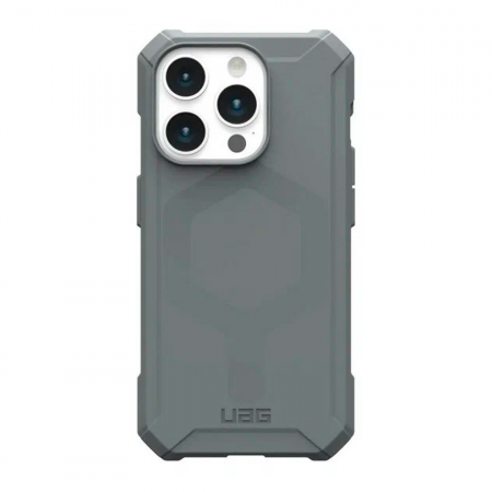 Противоударная накладка UAG Essential Armor с MagSafe совместимая с iPhone 15 Pro серая - фото 3