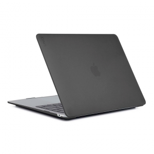 Чехол из эко-кожи Uniq Claro совместимый с Macbook Air 13 (M2/M3/M4 2022-2025) серый