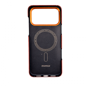Кевларовая накладка Momax Aramid c MagSafe совместимая с iPhone 17 Pro Orange (оранжевый)