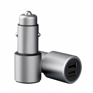 Автомобильное зарядное устройство Ксиаоми Ми Car Charger Fast(2*USB-A) 36W серое