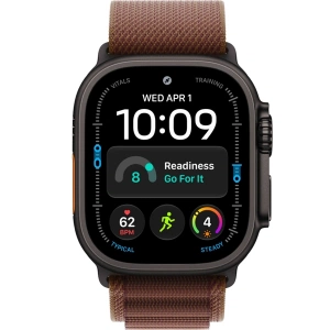 Apple Watch MJC14 Series Ultra 4 Cellular 49mm Black Ti Burgundy Alp Lp (M) (черный/бордовый ремешок)