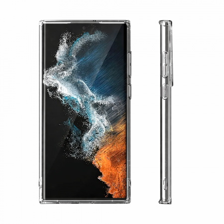 Противоударная накладка Cabal Premium Clear Case c MagSafe совместимая с Samsung Galaxy S24 Ultra прозрачная - фото 2