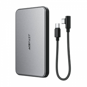 Внешний аккумулятор AceFast M30 MagSafe + кабель Type-C 5000 mAh 20W черный ССС