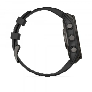 Умные Часы Garmin Fenix 8 47mm AMOLED Sapphire Carbon Gray DLC черный силикон (010-02904-29) (Тайвань)