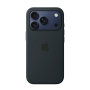 Накладка Silicone Case с MagSafe совместимая с iPhone 17 Pro Max черная LB
