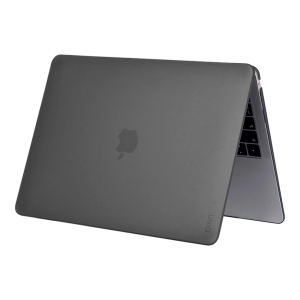 Чехол из эко-кожи Uniq Claro совместимый с Macbook Air 13 (M2/M3/M4 2022-2025) серый