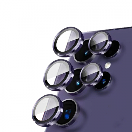 Защитное стекло на камеру для Samsung S24 Ultra Gorilla Corning Glass XC-30 фиолетовое 