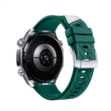 Смарт-часы Huawei Watch Ultimate 2 зеленые (MCH-AL00) Корпус из циркониевого сплава стального цвета (двухцветный композитный ремешок(2 ремешка) EAC - фото 2