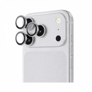 Защитное стекло на камеру WIWU Titan совместимое с iPhone 17 Pro/17 Pro Max Silver (серебро)