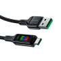 Кабель AceFast Led USB/Type-C C7-04 1.2м 60W черный