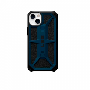 Противоударная пластиковая накладка UAG Monarch совместимая с iPhone 14 Plus черно-синий
