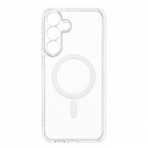 Противоударная накладка Cabal Premium Clear Case c MagSafe для Samsung Galaxy S25 FE прозрачная