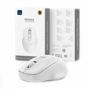 Беспроводная Bluetooth мышь WIWU Wimice 2.4G Wireless Mouse (MW113) Type-C White (белая)