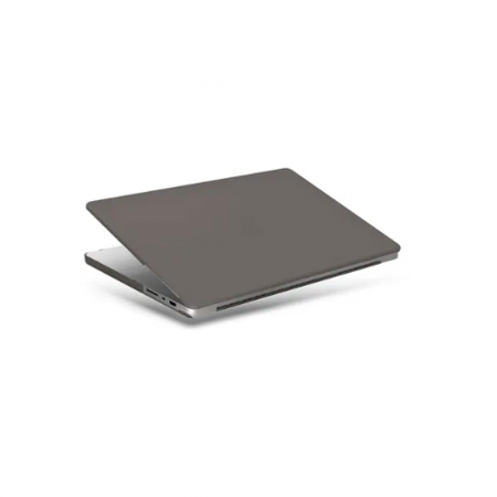 Пластиковый чехол Uniq Claro совместимый с Macbook Pro 14 (2021-2024) матовый серый - фото 3