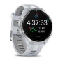 Умные часы Garmin Forerunner 965 AMOLED White Carbon Gray DLC Titanium Bezel (серебристый/белый ремешок) (010-02809-A1)
