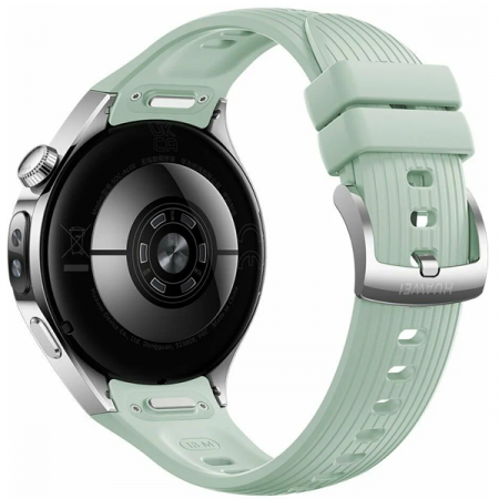 Смарт-часы Huawei Watch 5 42мм LTE стальной/зеленый ремешок ЕАС - фото 3