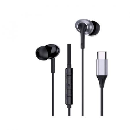 Проводные наушники Wiwu EB318 Type-C Black (черные) (Китай)