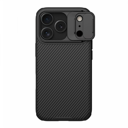 Противоударная накладка с защитой камеры Nillkin Camshield Prop Case с MagSafe совместимая с iPhone 17 Pro черная - фото 6