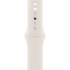 Умные часы Apple Watch SE 3 2025, 44 мм, корпус из алюминия цвета «сияющая звезда», спортивный ремешок цвета «сияющая звезда», размер M/L (MEHJ4)