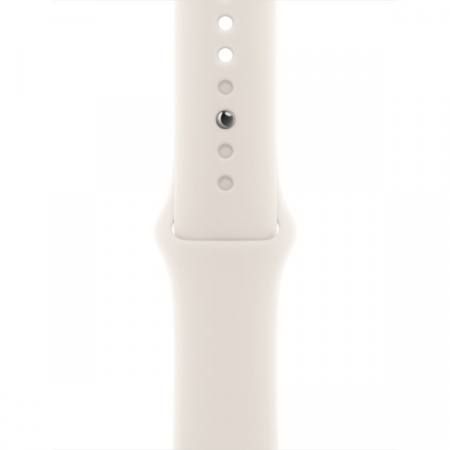 Умные часы Apple Watch SE 3 2025, 44 мм, корпус из алюминия цвета «сияющая звезда», спортивный ремешок цвета «сияющая звезда», размер M/L (MEHJ4) - фото 3