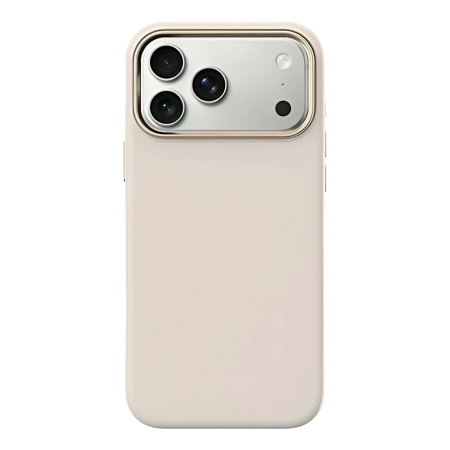Пластиковая накладка WIWU Skin Touch с MagSafe совместимая с iPhone 17 Pro бежевая