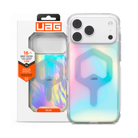 Пластиковая накладка усиленная UAG Plyo с Magsafe совместимая с 18 Pro Max/17 Pro Max неоновая
