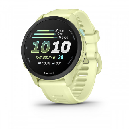 Умные часы  Garmin Forerunner 70 43mm Amoled Citron (желтый) с желтым силиконовым ремешком (010-04307-12) Тайвань