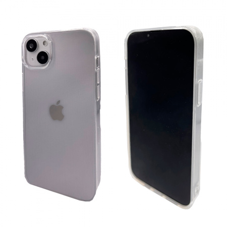 Силиконовая накладка NEW совместимая с iPhone 14 Plus прозрачная - фото 2