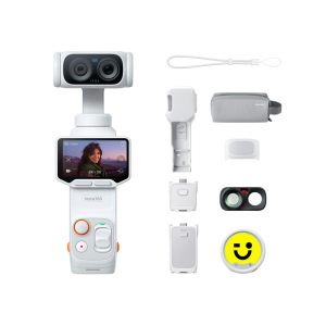 Экшен-камера Insta360 Luna Ultra Creator Bundle Dual-Lens 8k белая