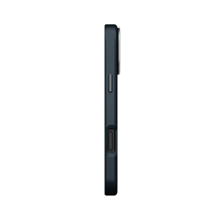 Кожаная накладка Uniq Lyden с Magsafe совместимая с 18 Pro/17 Pro синяя - фото 2