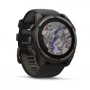 Умные часы Garmin Fenix 8 51mm Solar Sapphire DLC Carbon Grey titanium with black peddle gray (сапфирово-титановый с серым ремешком) (010-02907-10)