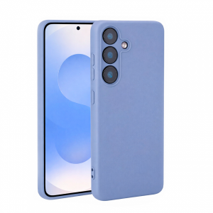 Накладка Silicone Case совместимая с Samsung S25 FE (SC) синяя 