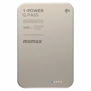 Внешний аккумулятор Momax Q.Pass Qi2 с MagSafe 5000 mAh титан CCC