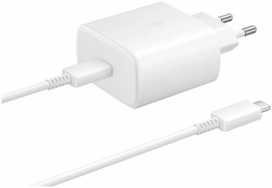 Сетевое зарядное устройство Samsung 45W (TA845NBEGEU) Type-C/PD белый EAC