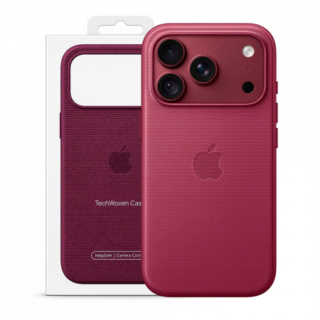 Чехол Apple iPhone 18 Pro TechWoven Case with MagSafe Mulberry (темно-бордовый/шелковичный)