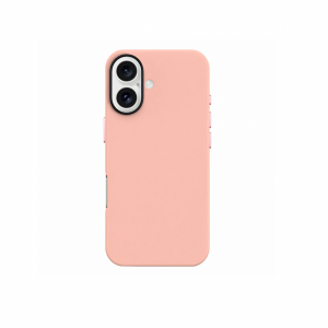 Накладка из эко-кожи Kzdoo Mag Noble Collection совместимая с iPhone 16 розовая